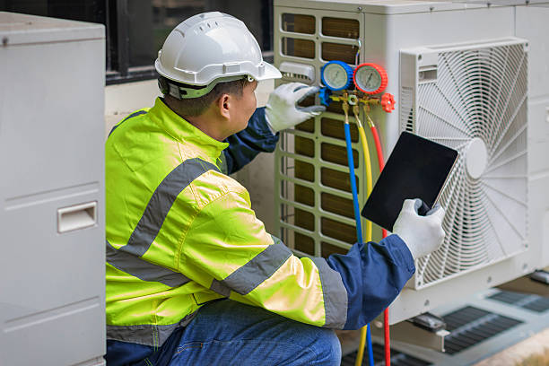 Professional Air Conditioning Repair technician working in Newbury, OH